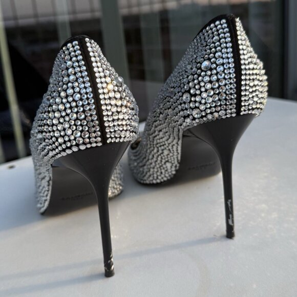 Balmain Swarovski Crystal High Heels - Picture 10 of 10